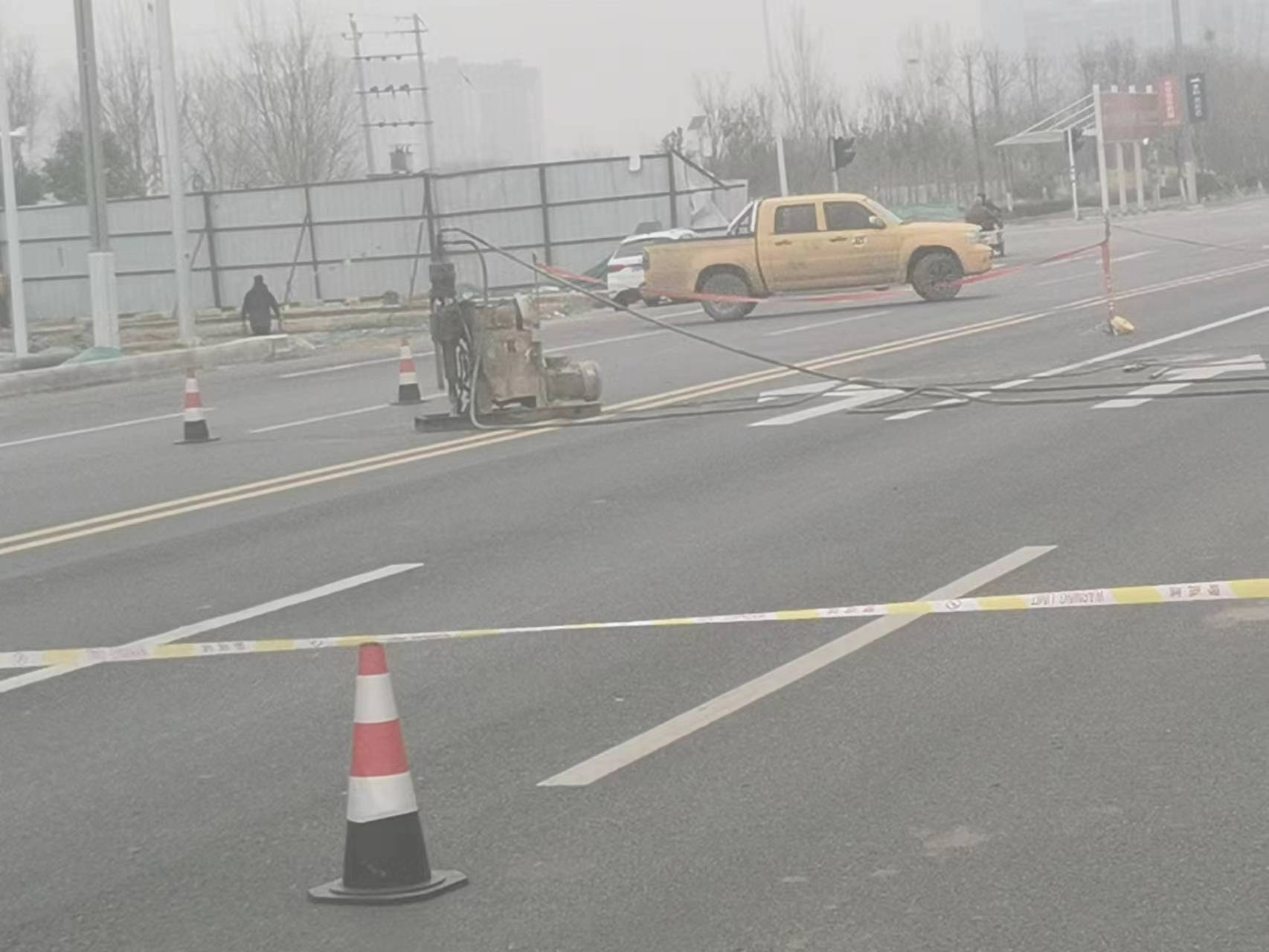 蓬溪公路路基沉陷注浆